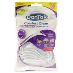 Dentek Comfort Clean Flosboog en Tandenstoker ineen met Fluoridecoating | 60 stuks
