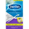 Dentek Cross Flosser Boogjes met Gekruiste Flos |Mint- en Fluoridecoating |36 Stuks