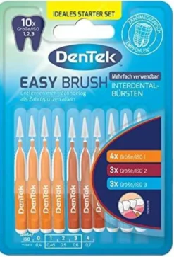 Dentek Easy Brush Interdentale Ragers ISO 1 t/m 3 mix | 10 stuks
