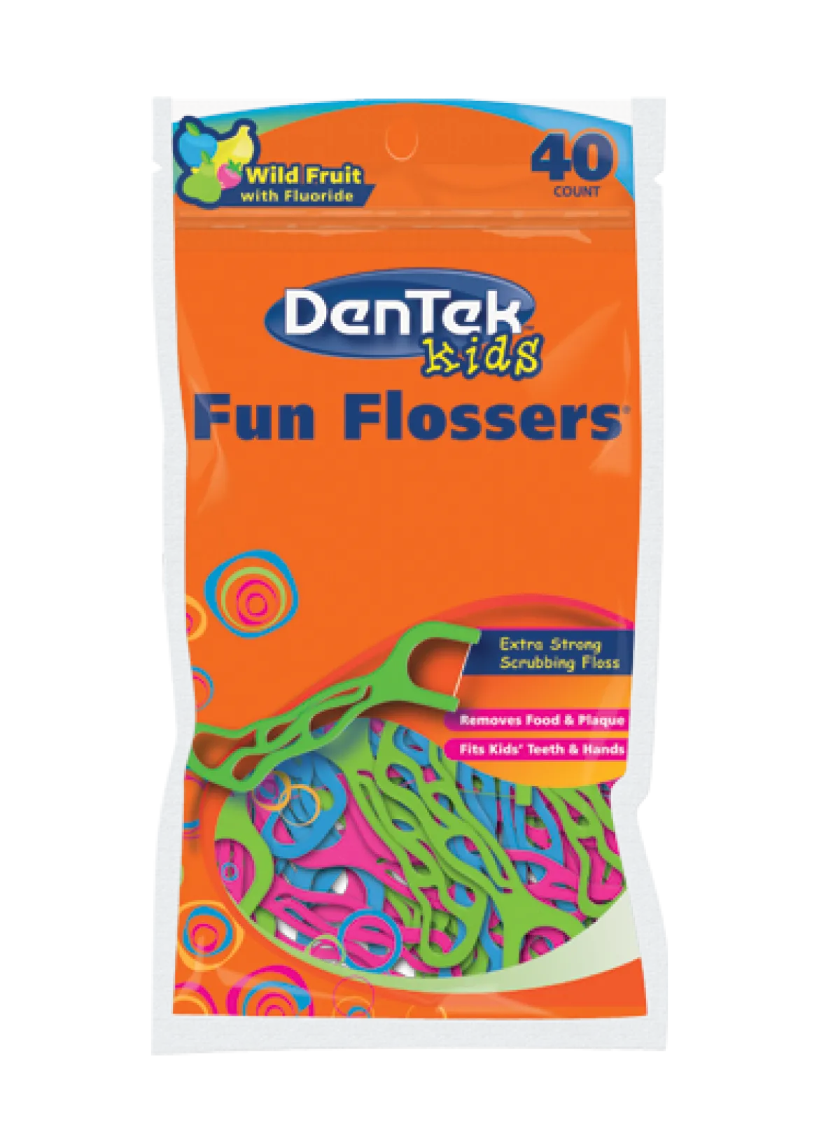 Dentek Fun Flossers Kinderen | 40 stuks