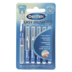 Dentek Herbruikbare Interdentale Ragers ISO 3 (0,6 mm) | Mintcoating | 6 Stuks