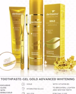 Dentissimo Mondwater Whitening Gold