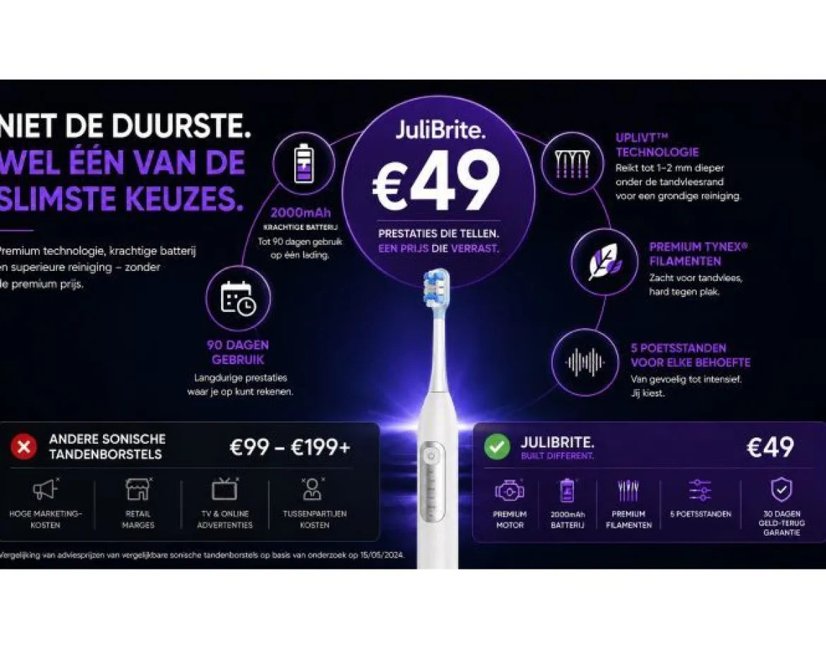 JuliBrite® His & Hers Elektrische Tandenborstelset