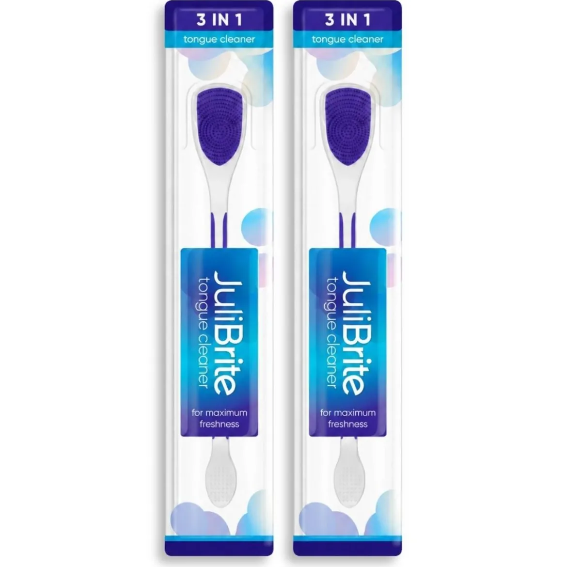 JuliBrite® Tongreiniger 2-pack (paars)