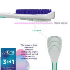 JuliBrite® Tongreiniger 2-pack (paars)