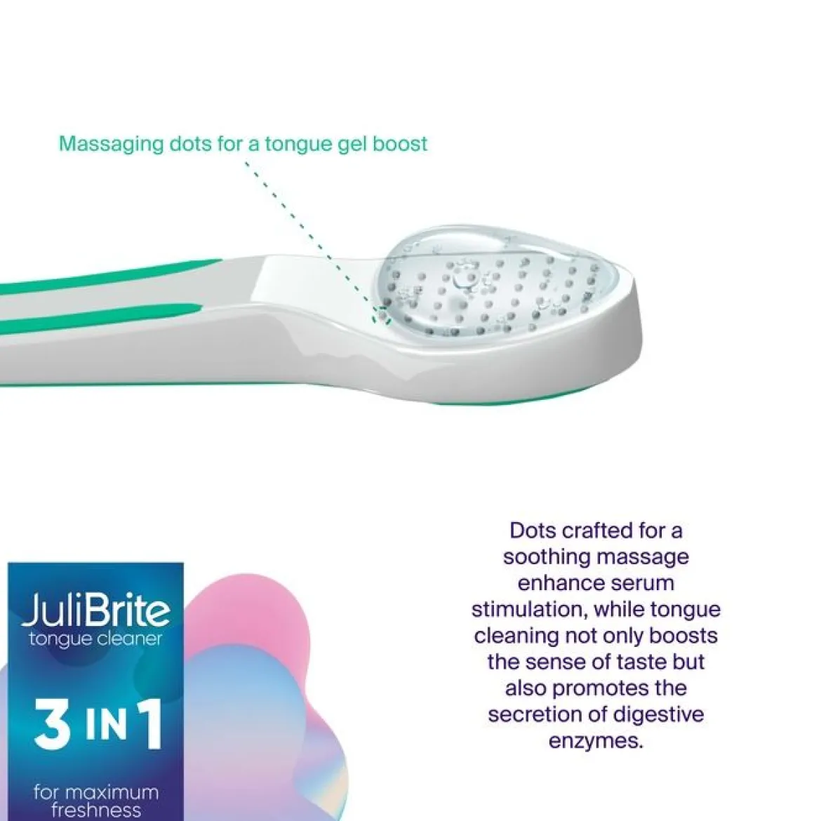 JuliBrite® Tongreiniger 2-pack (paars)