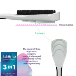 JuliBrite® Tongreiniger 2-pack (zwart)