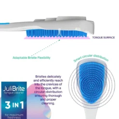 JuliBrite® Tongreiniger 2-pack (blauw)