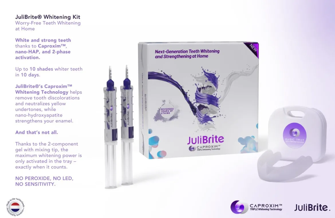 JuliBrite® Whitening Kit Voor Thuis Tanden Bleken