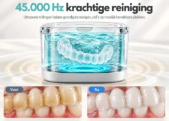 Mibrush Dental Pod Ultrasonische Aligner & Beugel Reiniger (Zwart)