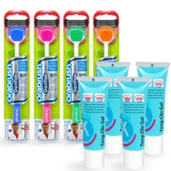OraBrush Family 4 Orabrush + 4 Gel