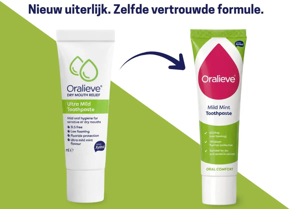 Oralieve Milde Tandpasta | Tegen Droge Mond