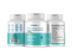 Oravall® Natuurlijke Kauwgom met Xylitol voor Frisse Adem | Suikervrij & Plasticvrij