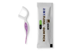 Solid Brush 2-in-1 floss & gum picks - 40 individueel verpakte picks