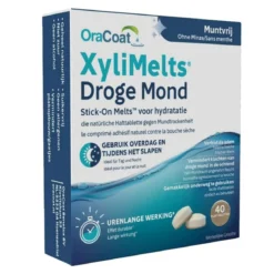 XyliMelts® Droge Mond Plaktabletten - Muntvrij (40 stuks)